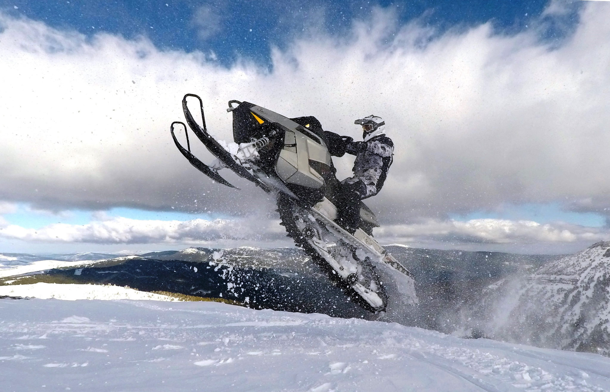 What should you not do on a snowmobile